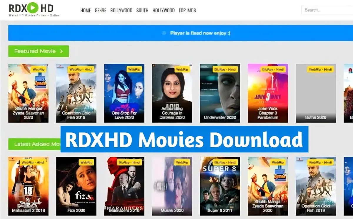 Latest RdxHD.Com New Bollywood, Hollywood Movies