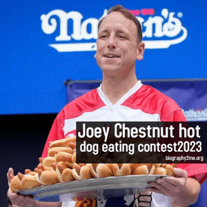joey chestnut hot dog eating contest 2023